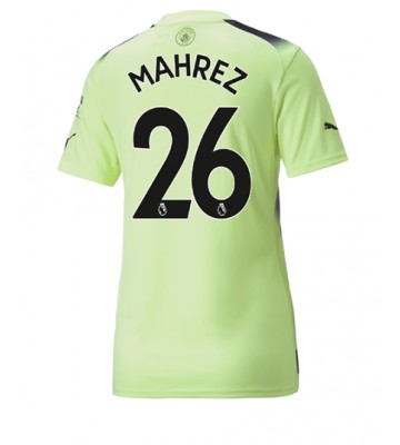 Manchester City Riyad Mahrez #26 Tredjedrakt Kvinner 2022-23 Kortermet
